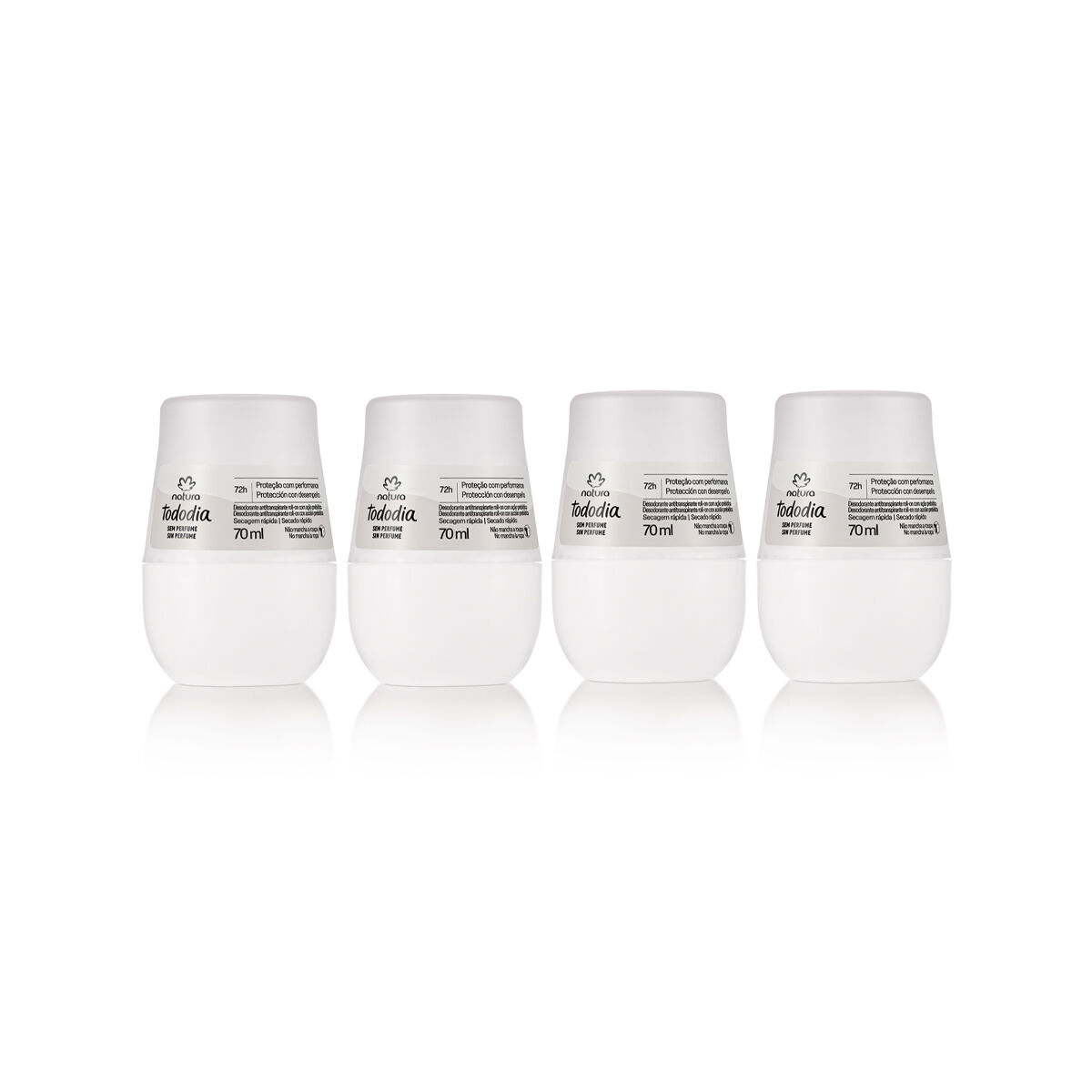 Kit Desodorantes Tododia Sem Perfume 4 produtos