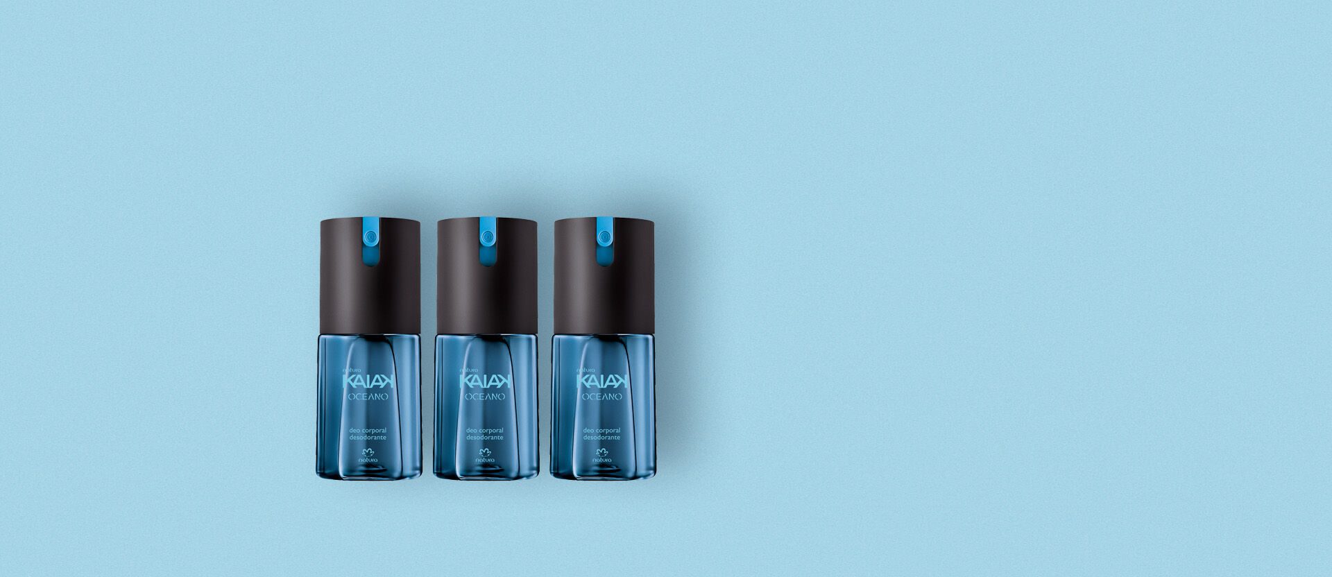 Kit Kaiak Oceano Desodorante Corporal Masculino 3 produtos