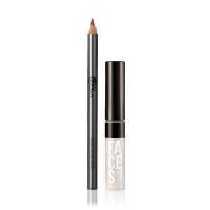 Kit Lápis para Lábios Rosa e Gloss Holográfico Natura Faces