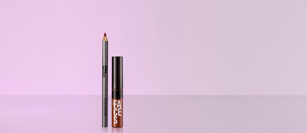 Kit Lápis para Lábios e Gloss Marrom Natura Faces