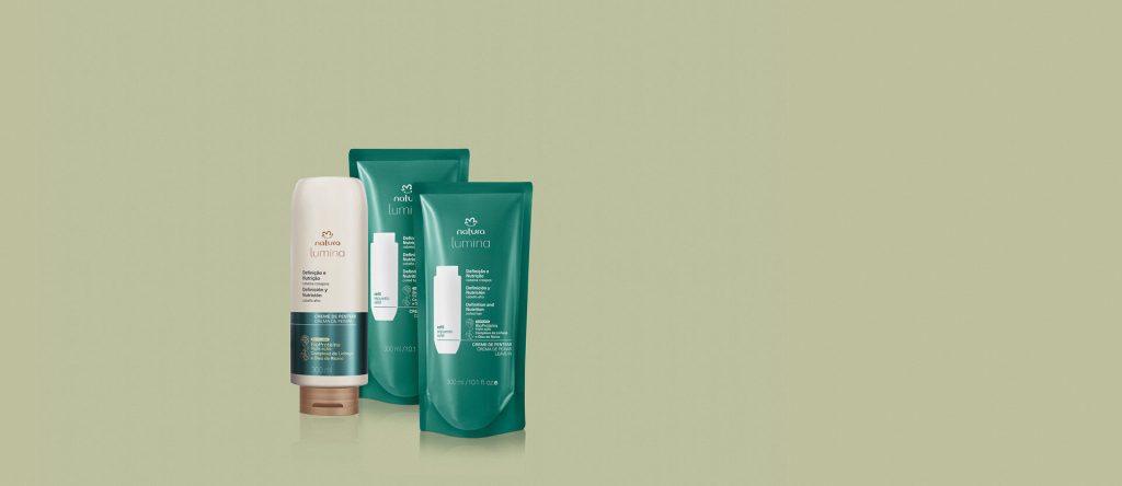 Kit Lumina Creme de Pentear Definição e Nutrição para Cabelos Crespos