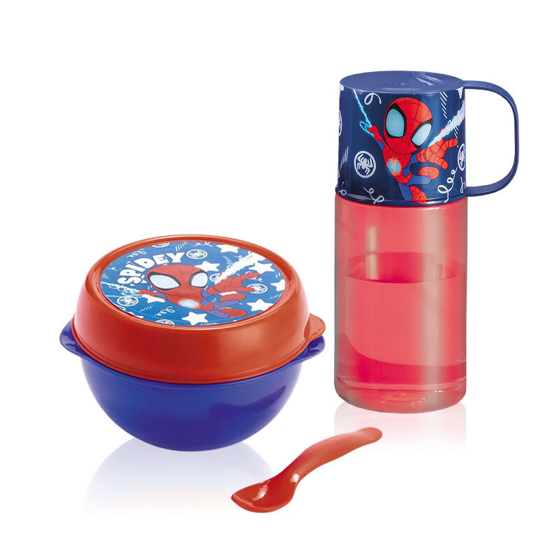 Kit Marmita + Garrafa Spidey 2 Kit Marmita Garrafa Spidey