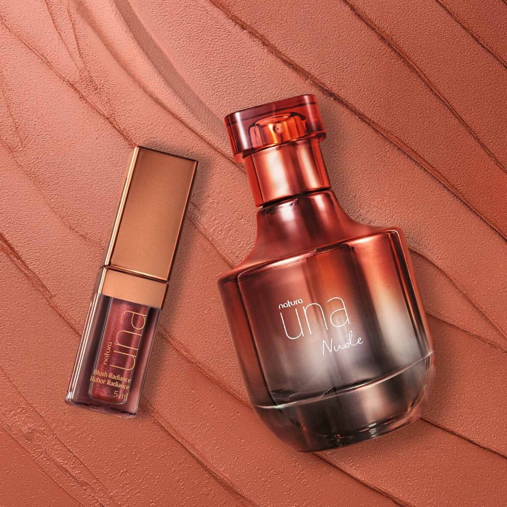 Kit Natura Una Nude Deo Parfum e Blush Líquido Nude 2-C Intenso