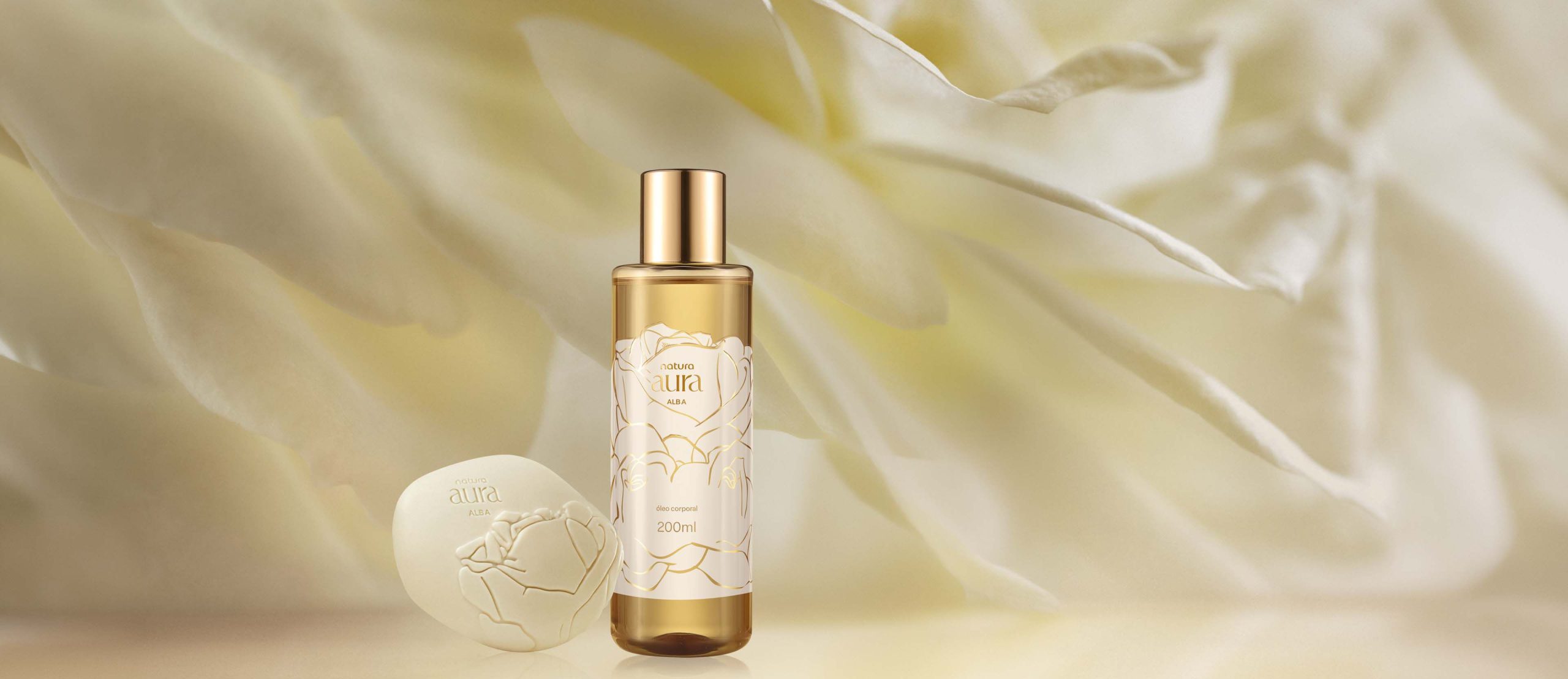 Kit Oleo Corporal Perfumado e Sabonete em Barra Natura Aura scaled