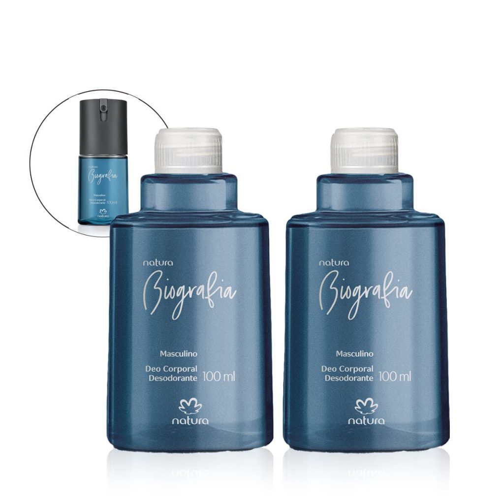 Kit Refil Desodorante Corporal Biografia Masculino (2 unidades)