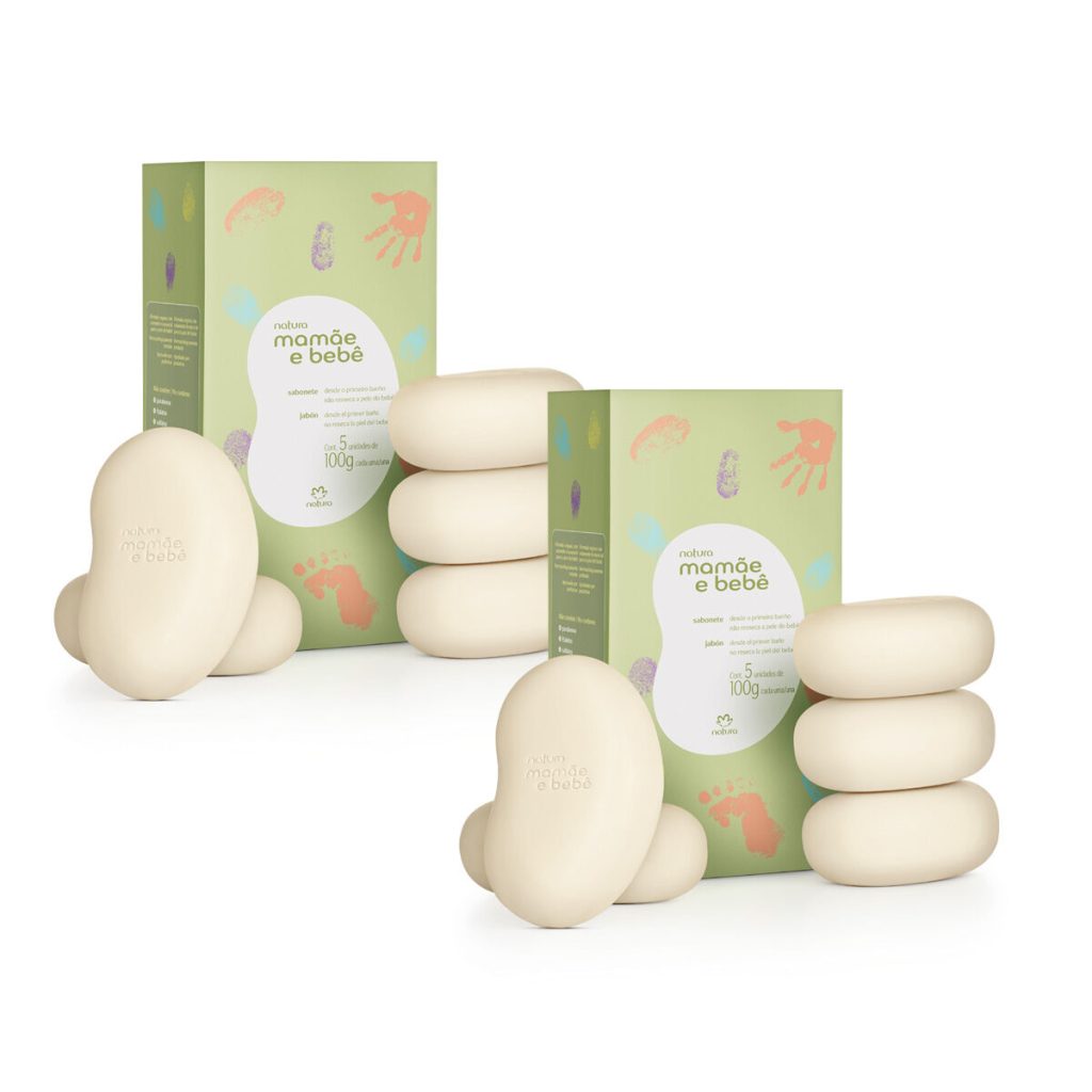 Kit Sabonete em Barra Mamãe e Bebê