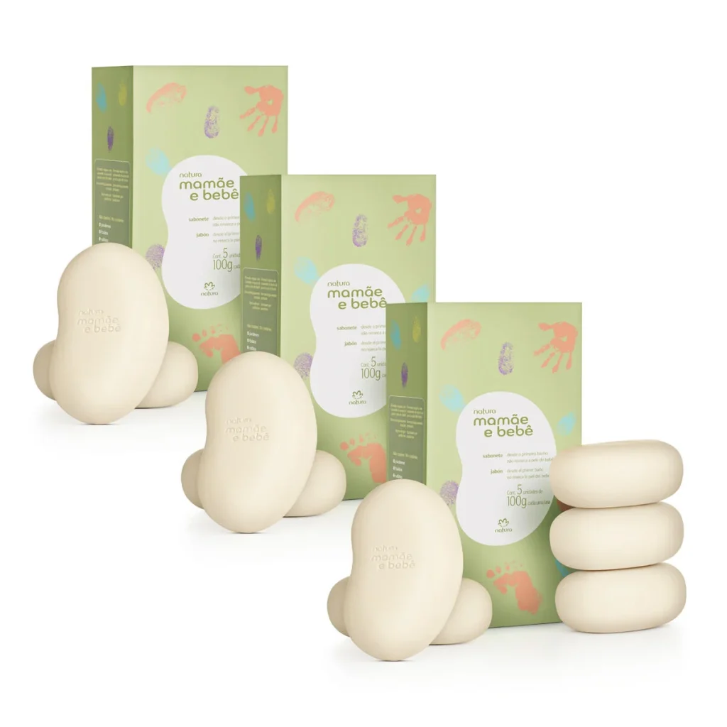 Kit Sabonete em Barra Mamãe e Bebê Clássico