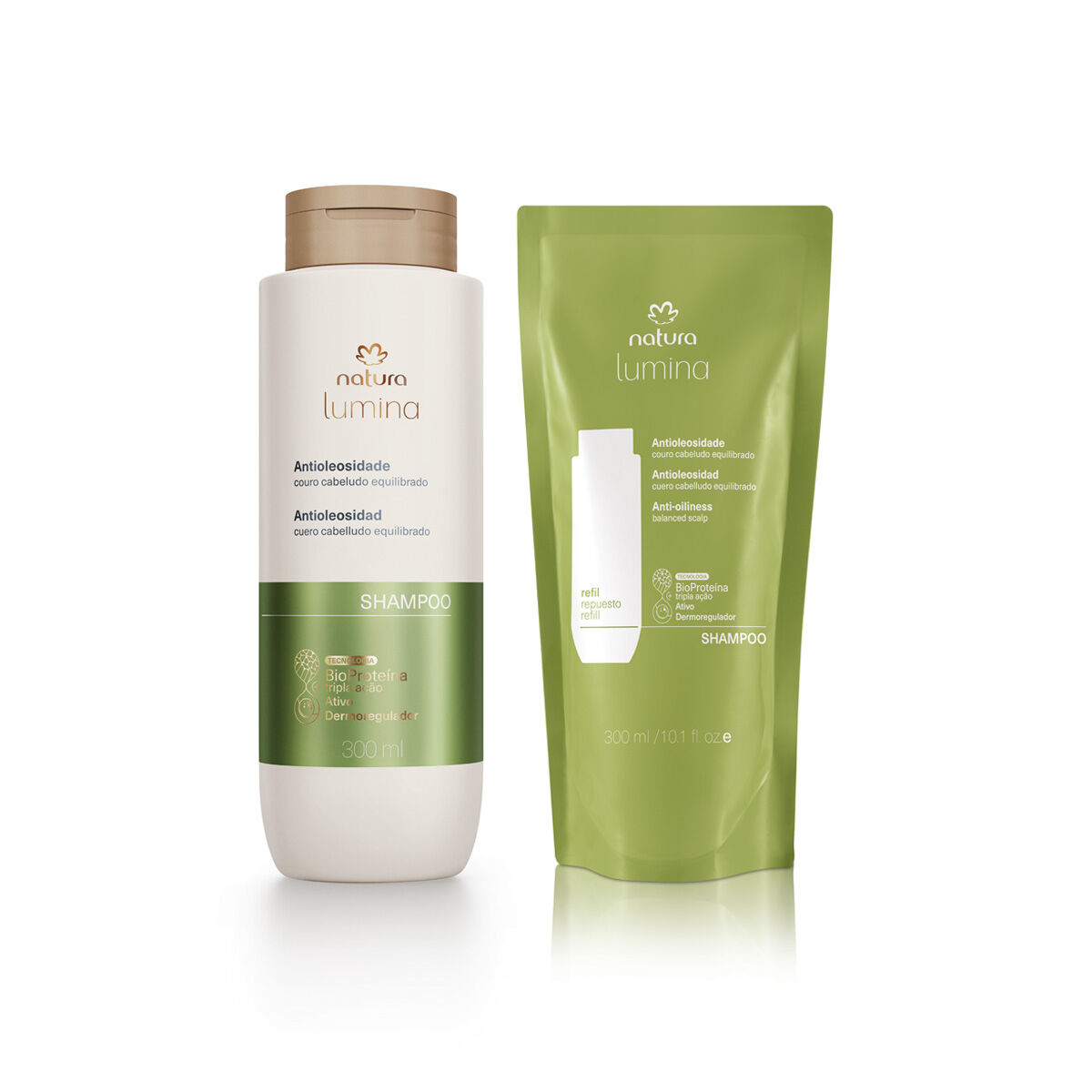 Kit Shampoo Antioleosidade Natura Lumina (2 produtos) 2 Kit Shampoo Antioleosidade Natura Lumina 2 produtos