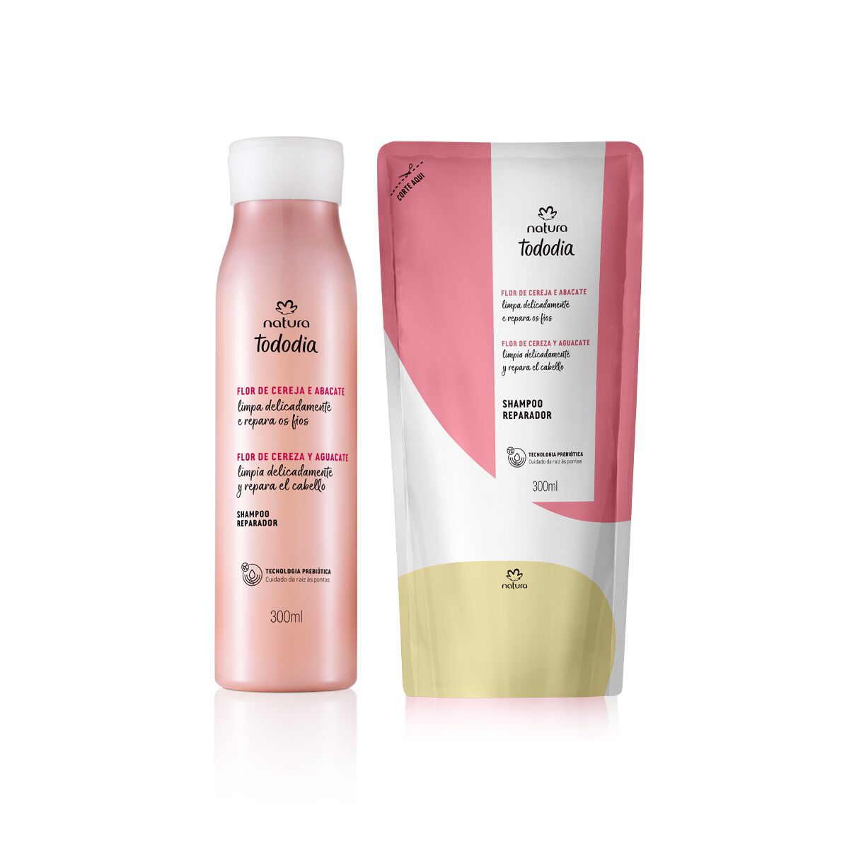 Kit Shampoo Reparador Tododia + Refil (2 produtos) 2 Kit Shampoo Reparador Tododia Refil 2 produtos