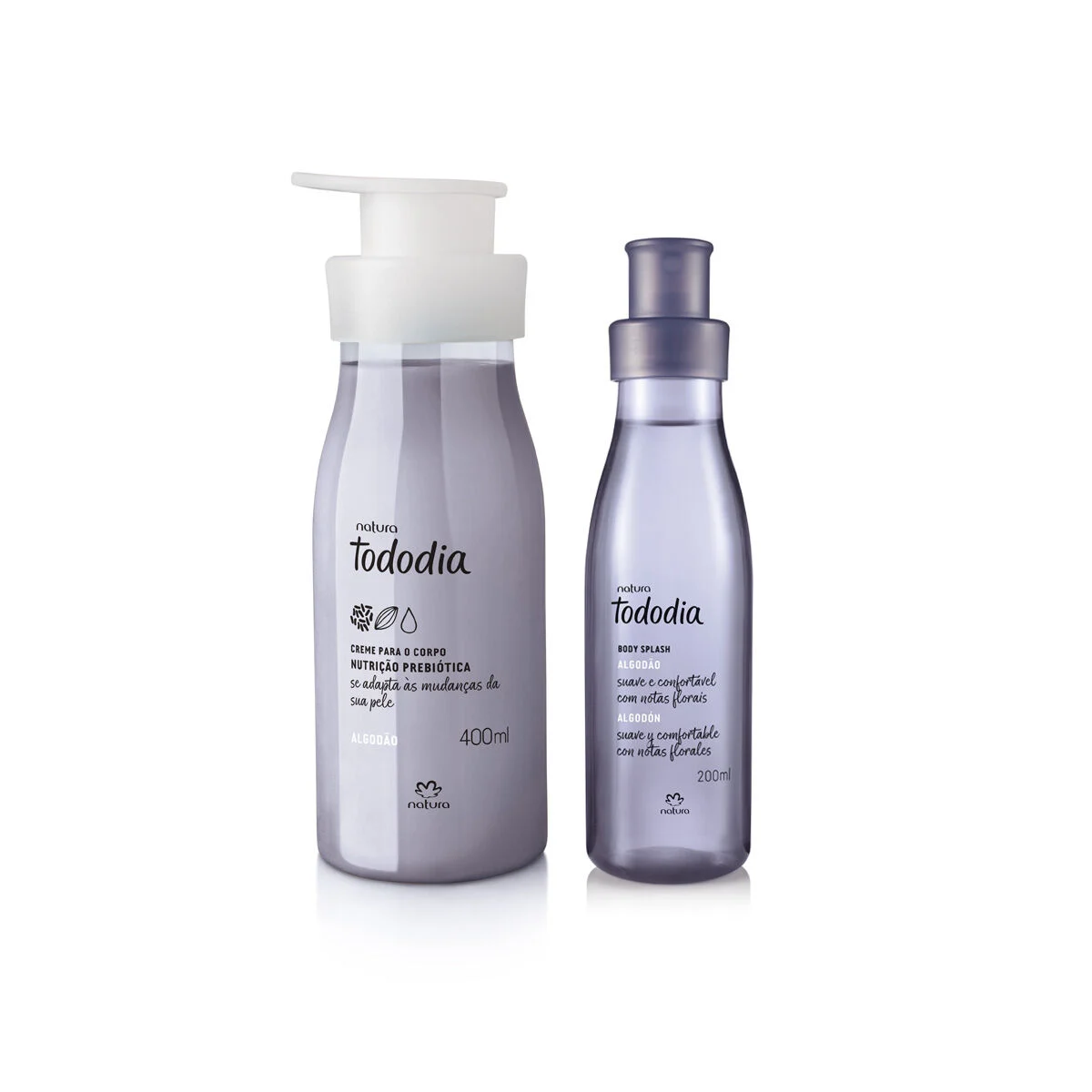 Kit Tododia Algodão Body Splash + Creme Desodorante (2 produtos) 2 Kit Tododia Algodao Body Splash Creme Desodorante 2 produtos