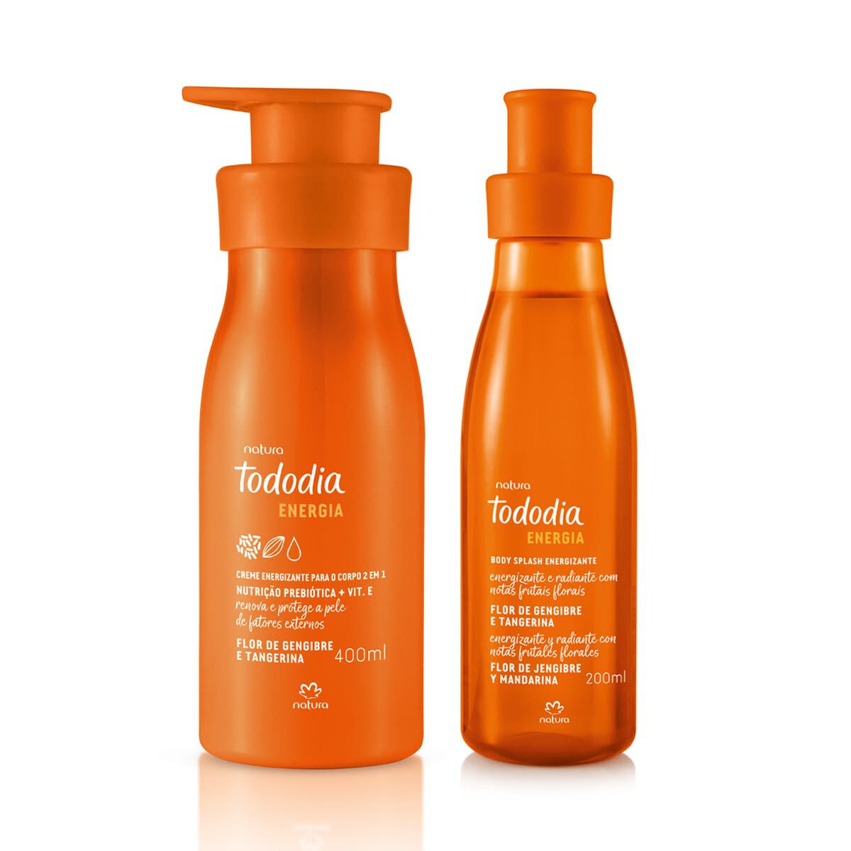 Kit Tododia Energia Flor de gengibre e Tangerina com Body