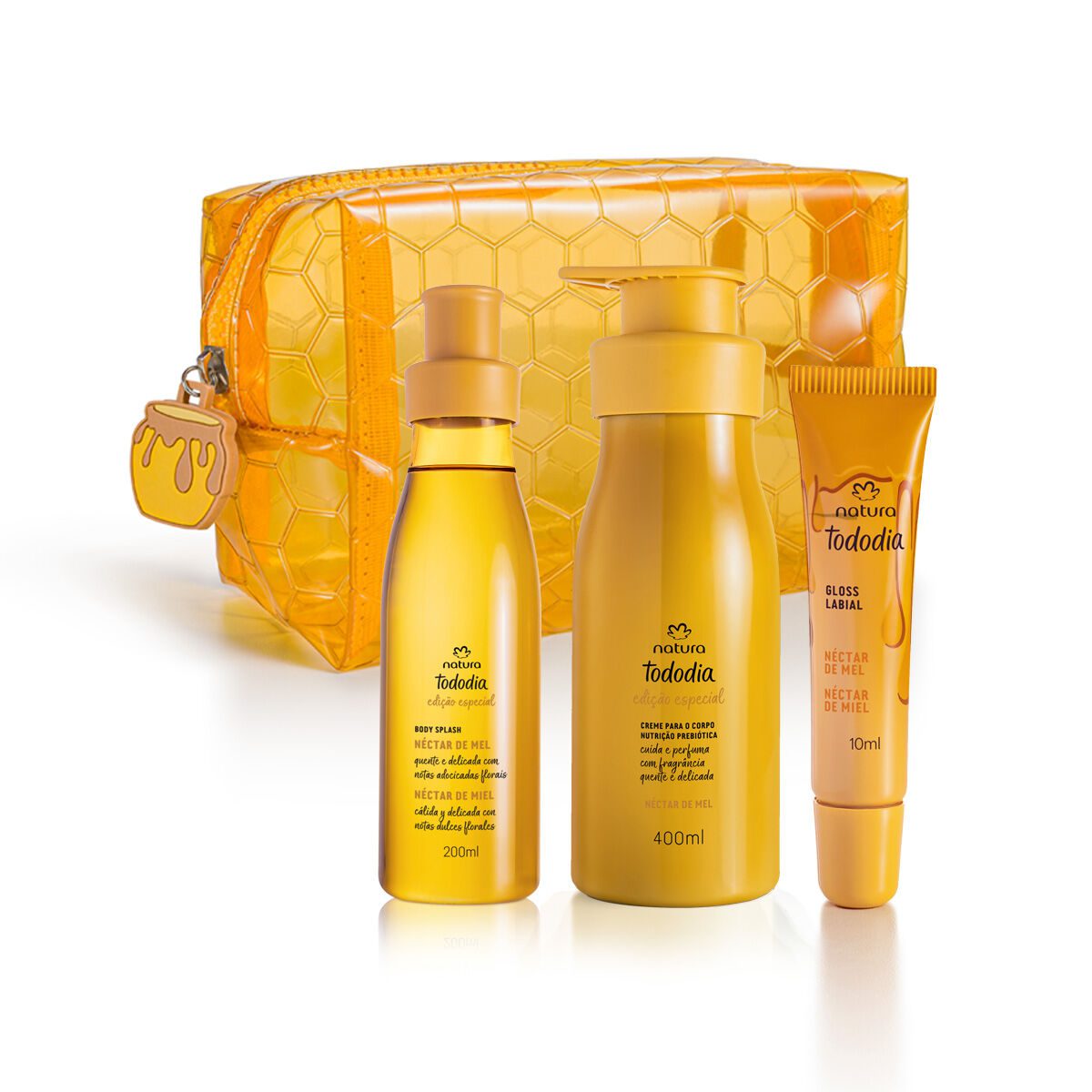 Kit Tododia Néctar de Mel com Nécessaire (4 produtos) 1 Kit Tododia Nectar de Mel com Necessaire 4 produtos
