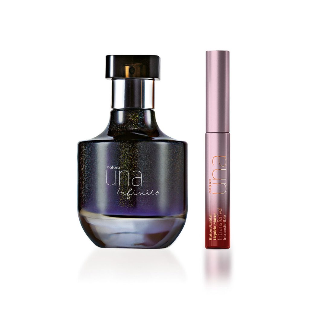 Kit Una Infinito + Batom Líquido Matte Una Vermelho (2 produtos)