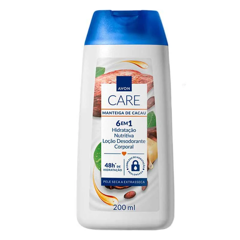 Loção Desodorante Corporal Manteiga de Cacau Avon Care 200ml