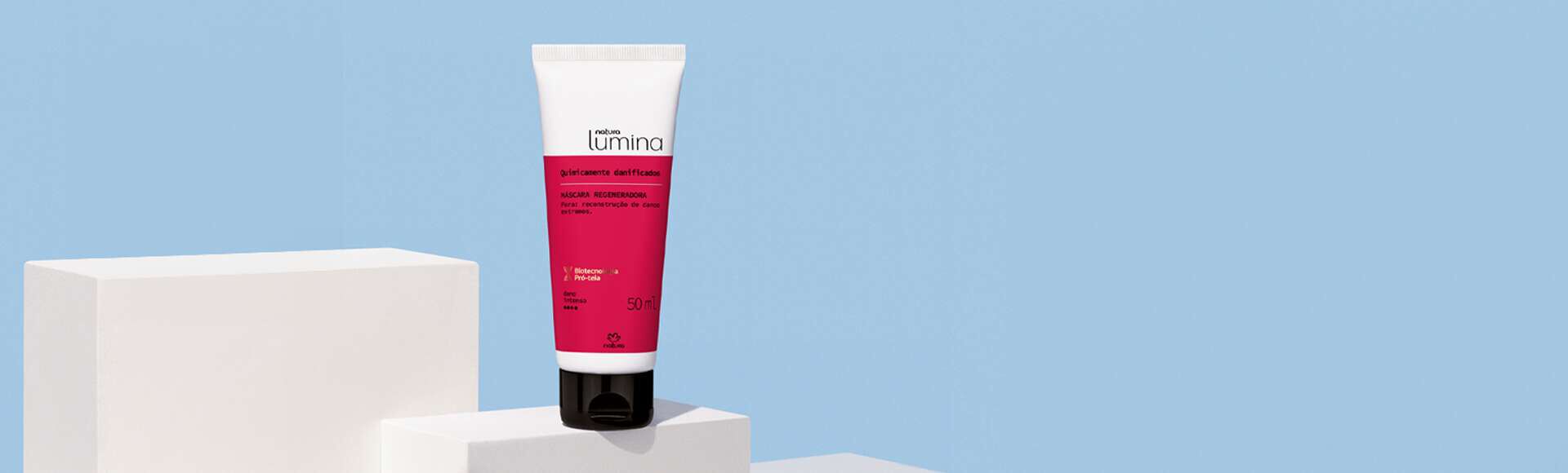 Mascara Regeneradora para Cabelos Quimicamente Danificados Lumina Mini