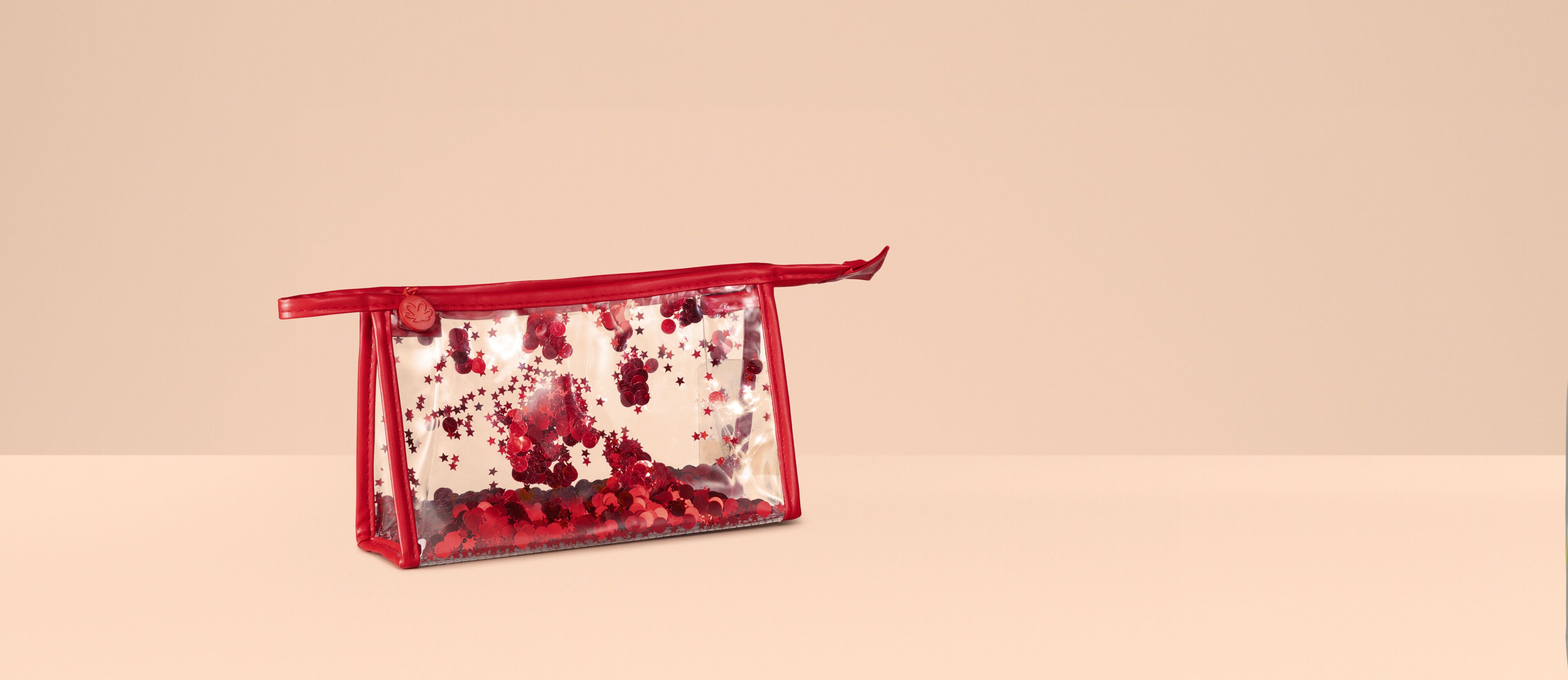 Necessaire Plastica com Paetes