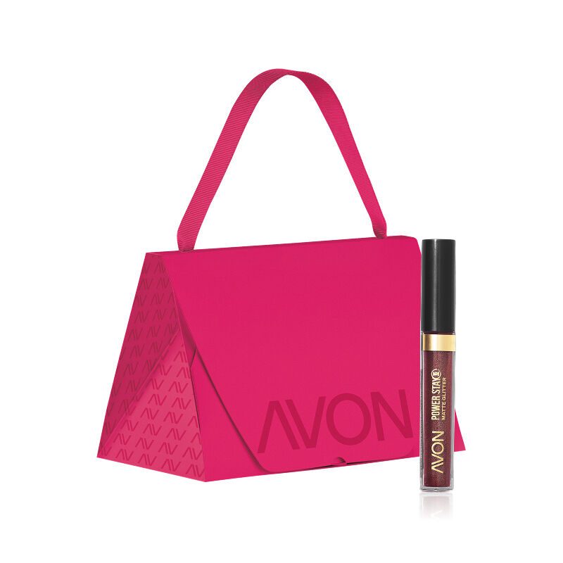 Presente Batom Power Stay Glitter Nude Iluminado