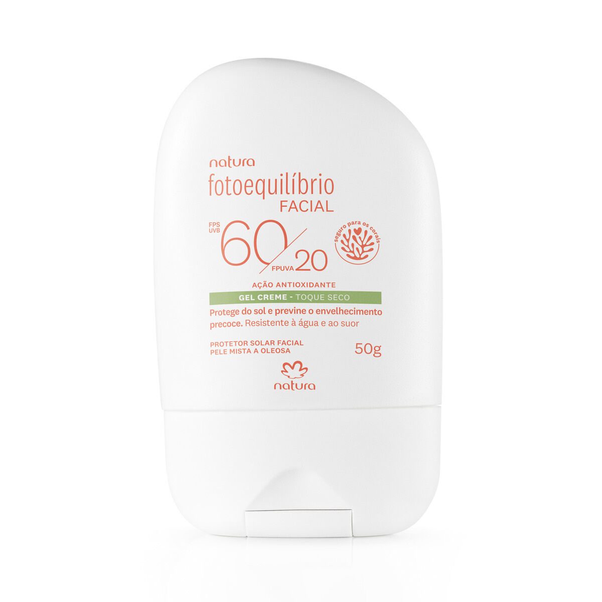 Protetor Facial Gel Creme FPS 60 FPUVA 20 Fotoequilibrio