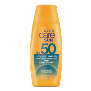 Protetor Solar 2 em 1 FPS 50 Avon Care Sun+ 200g