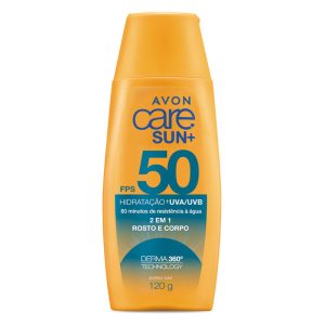 Protetor Solar Rosto e Corpo FPS 50 Avon Care Sun+ 120g