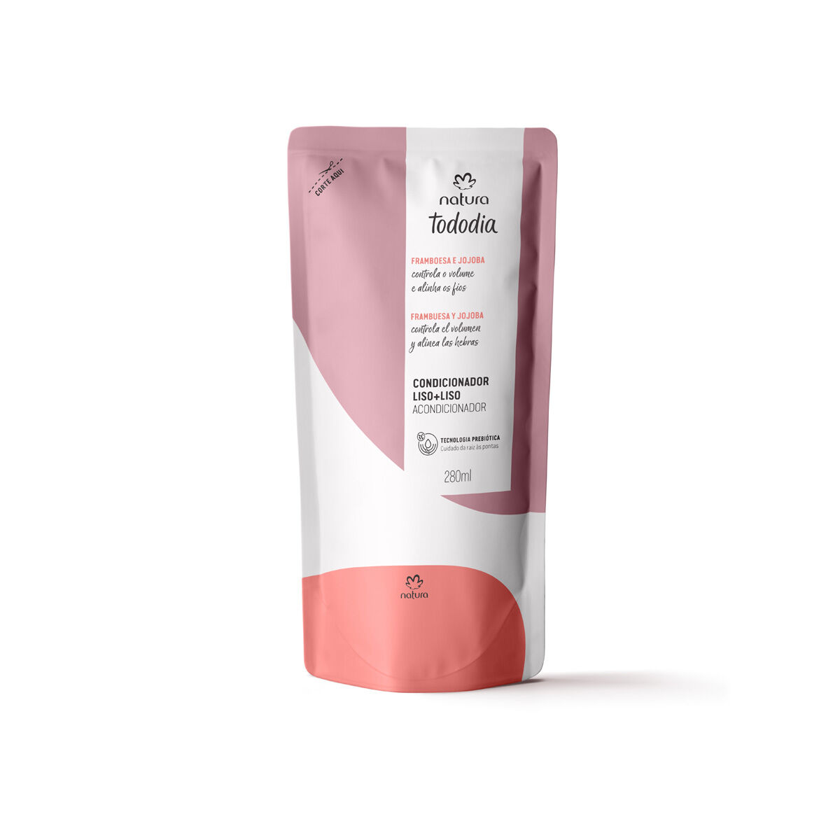 Refil Condicionador Liso+Liso Framboesa e Jojoba Tododia 2 Refil Condicionador LisoLiso Framboesa e Jojoba Tododia