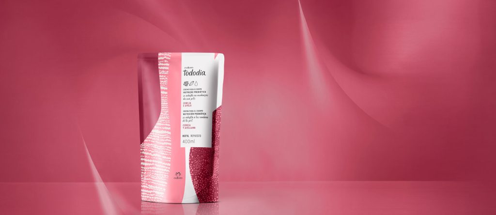 Refil Creme Desodorante Nutritivo para o Corpo Tododia Cereja e Avelã