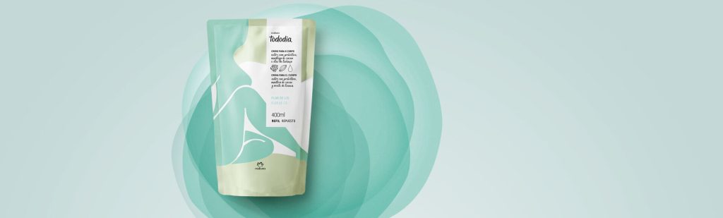 Refil Creme Desodorante Nutritivo para o Corpo Tododia Flor de Lis