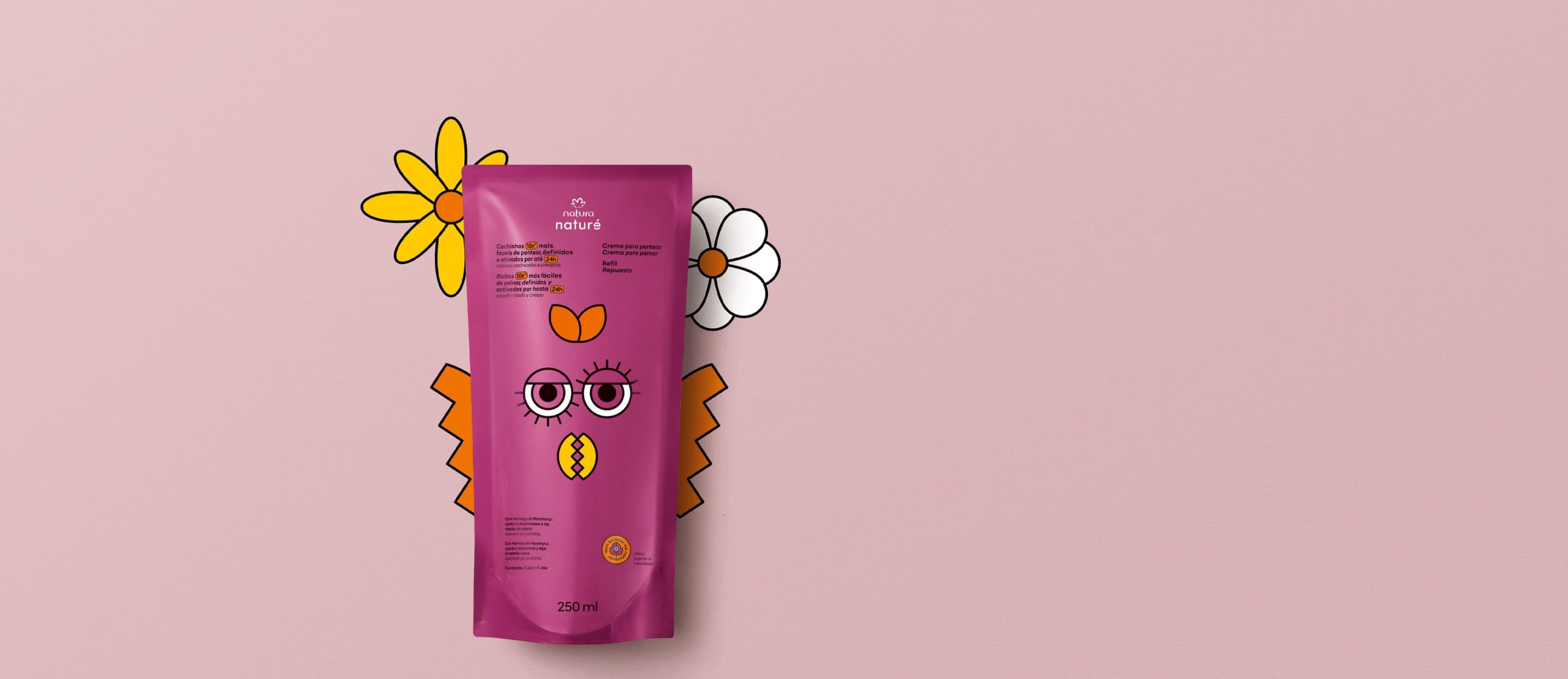Refil Creme para Pentear Cabelos Cacheados e Crespos Nature scaled