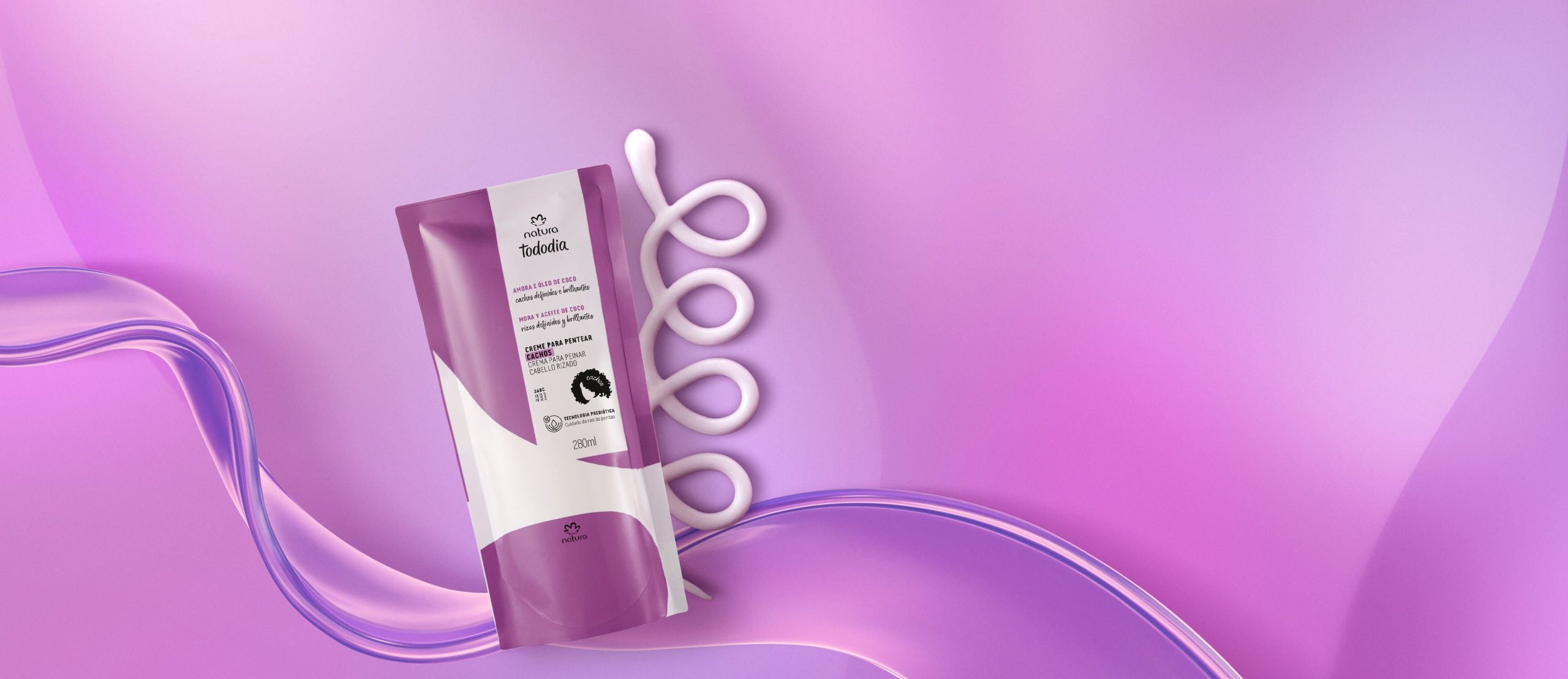 Refil Creme para Pentear Cachos Tododia Amora e Oleo de scaled