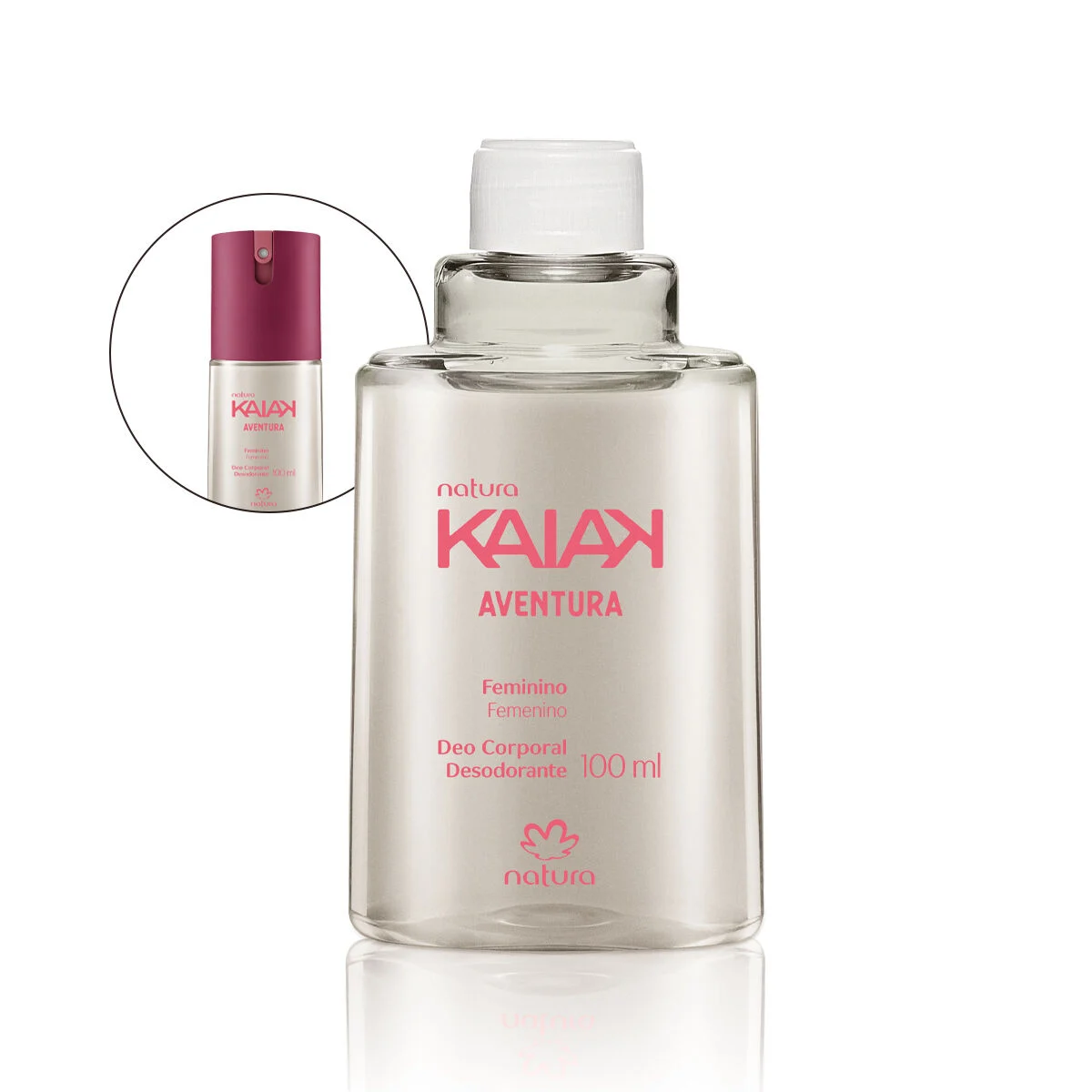 Refil Desodorante Corporal Feminino Kaiak Aventura 100 ml