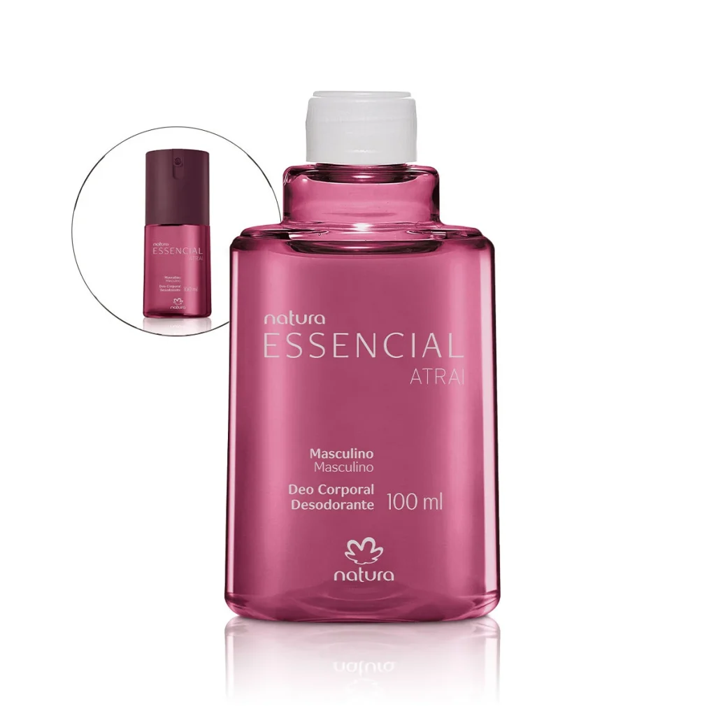 Refil Desodorante Corporal Masculino Essencial Atrai 100 ml