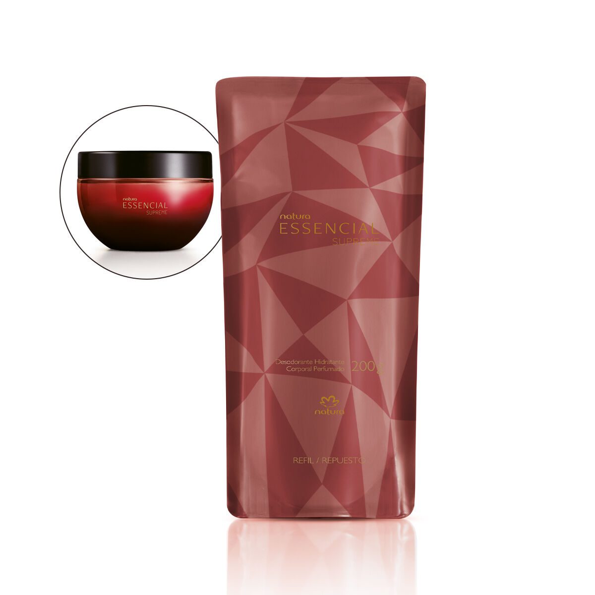 Refil Desodorante Hidratante Corporal Perfumado Essencial Supreme