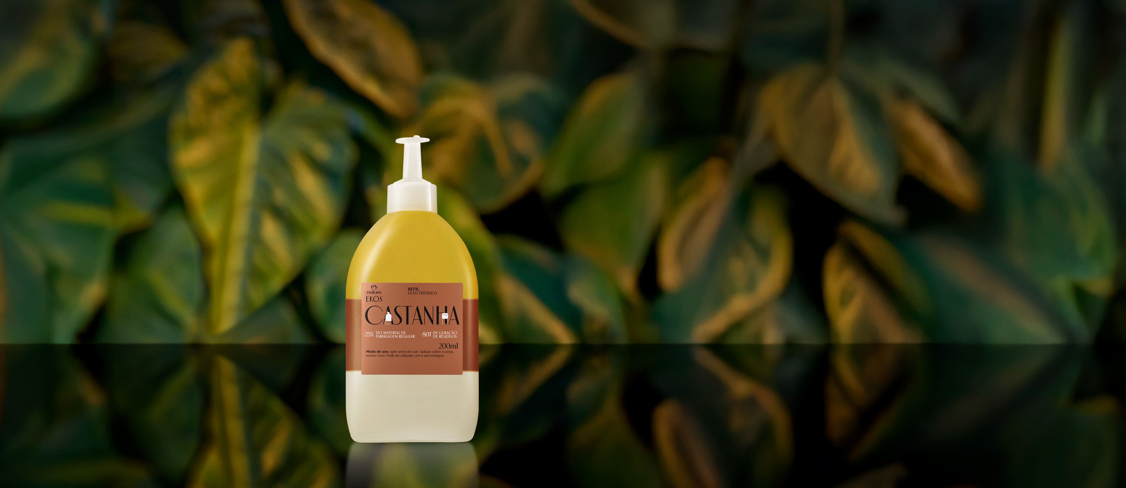 Refil Óleo Trifásico Desodorante Corporal Ekos Castanha 2 Refil Oleo Trifasico Desodorante Corporal Ekos Castanha