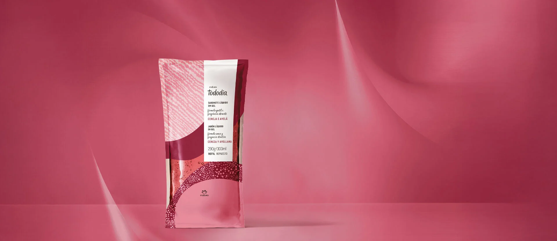 Refil Sabonete Liquido em Gel Tododia Cereja e Avela