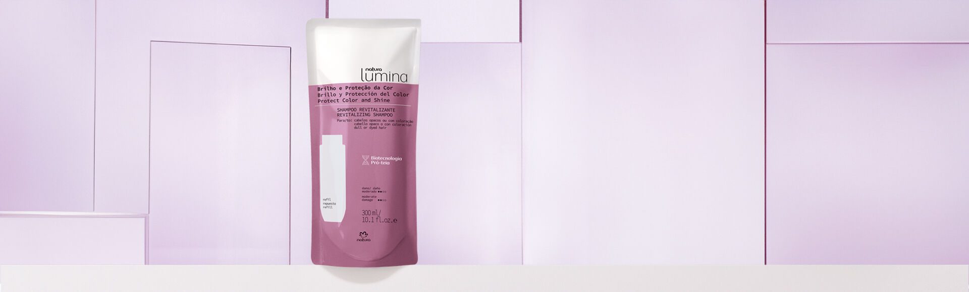 Refil Shampoo Revitalizante para Cabelos Opacos ou com Coloracao Lumina