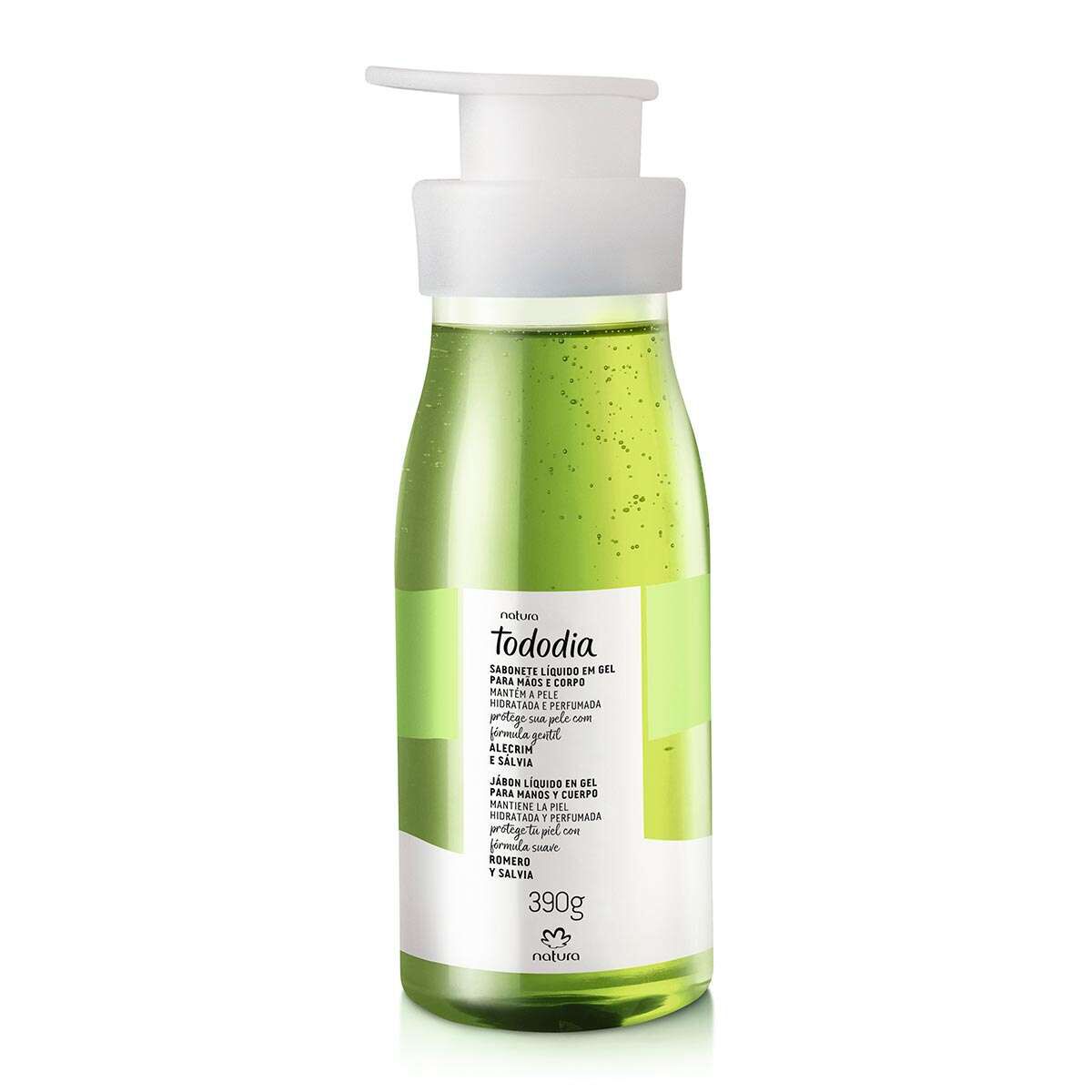 Sabonete Líquido em Gel Tododia Alecrim e Sálvia 2 Sabonete Liquido em Gel Tododia Alecrim e Salvia
