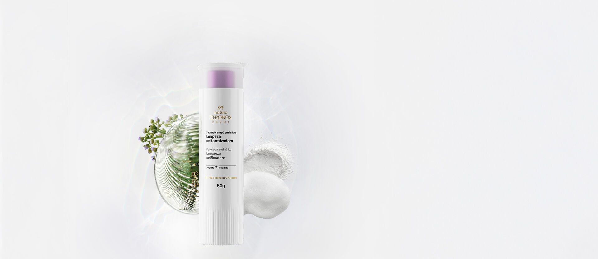 Sabonete em Po Enzimatico Limpeza Uniformizadora Chronos Derma