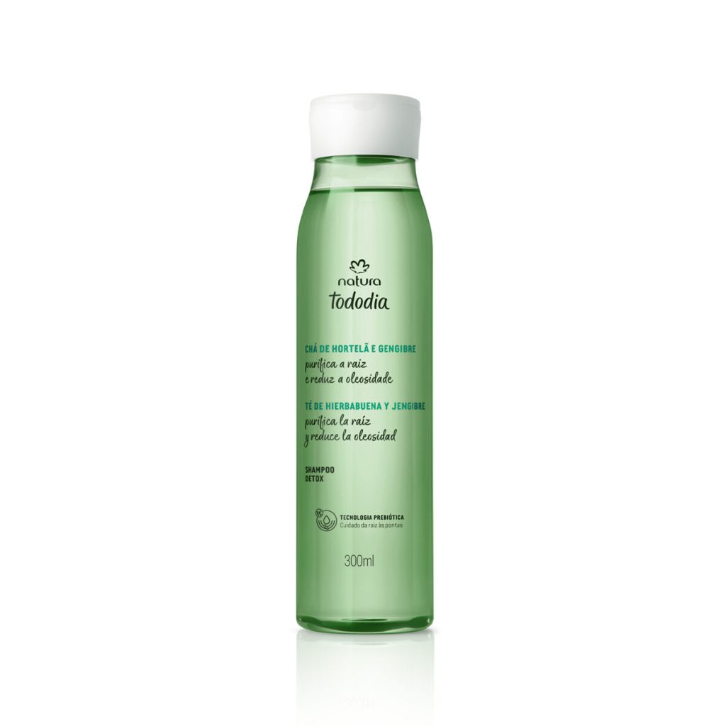 Shampoo Detox Capilar Chá de Hortelã e Gengibre Tododia 300ml