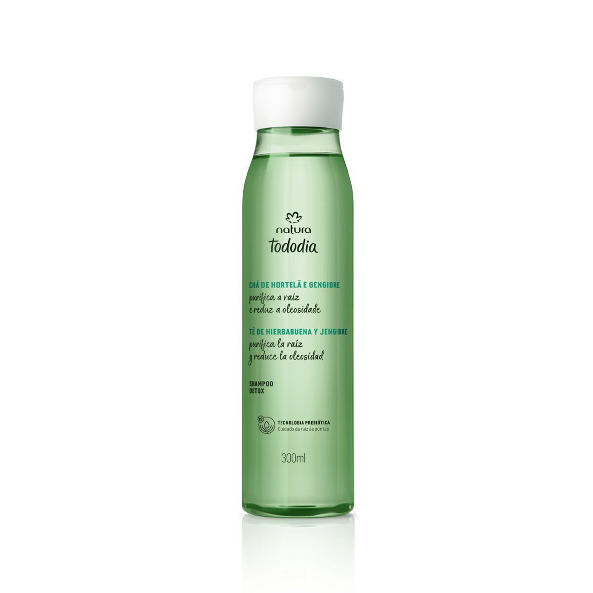 Shampoo Detox Capilar Cha de Hortela e Gengibre Tododia 300ml
