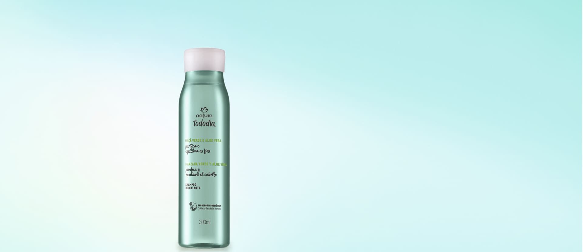 Shampoo Hidratacao Maca Verde e Aloe Vera Tododia 300ml
