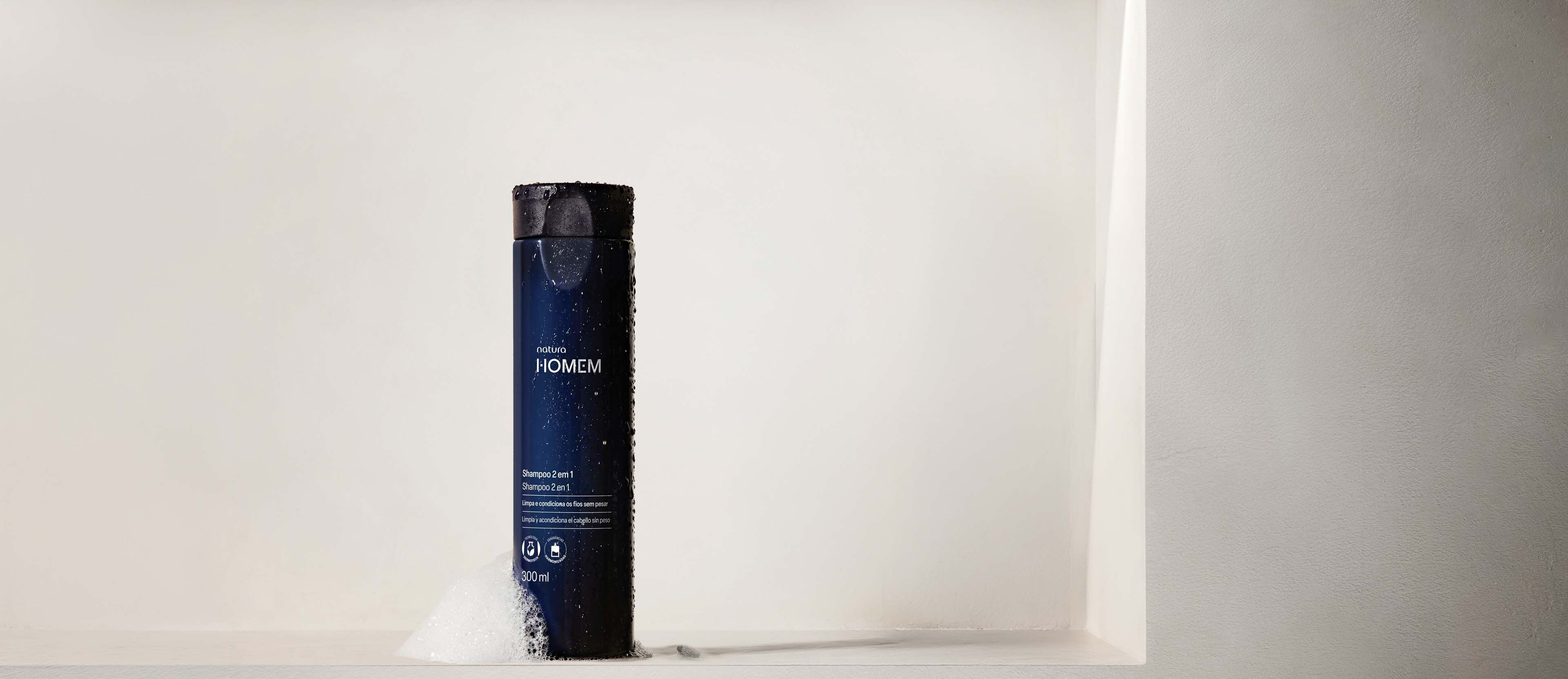 Shampoo Masculino 2 em 1 Natura Homem