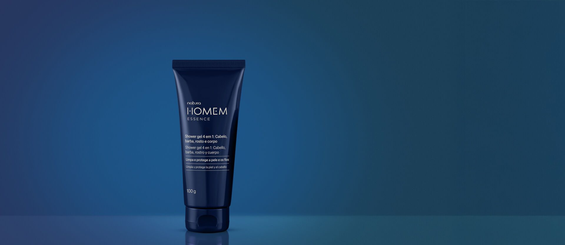 Shower Gel 4 em 1 Cabelo, Barba, Rosto e Corpo Natura Homem Essence 2 Shower Gel 4 em 1 Cabelo Barba Rosto e Corpo
