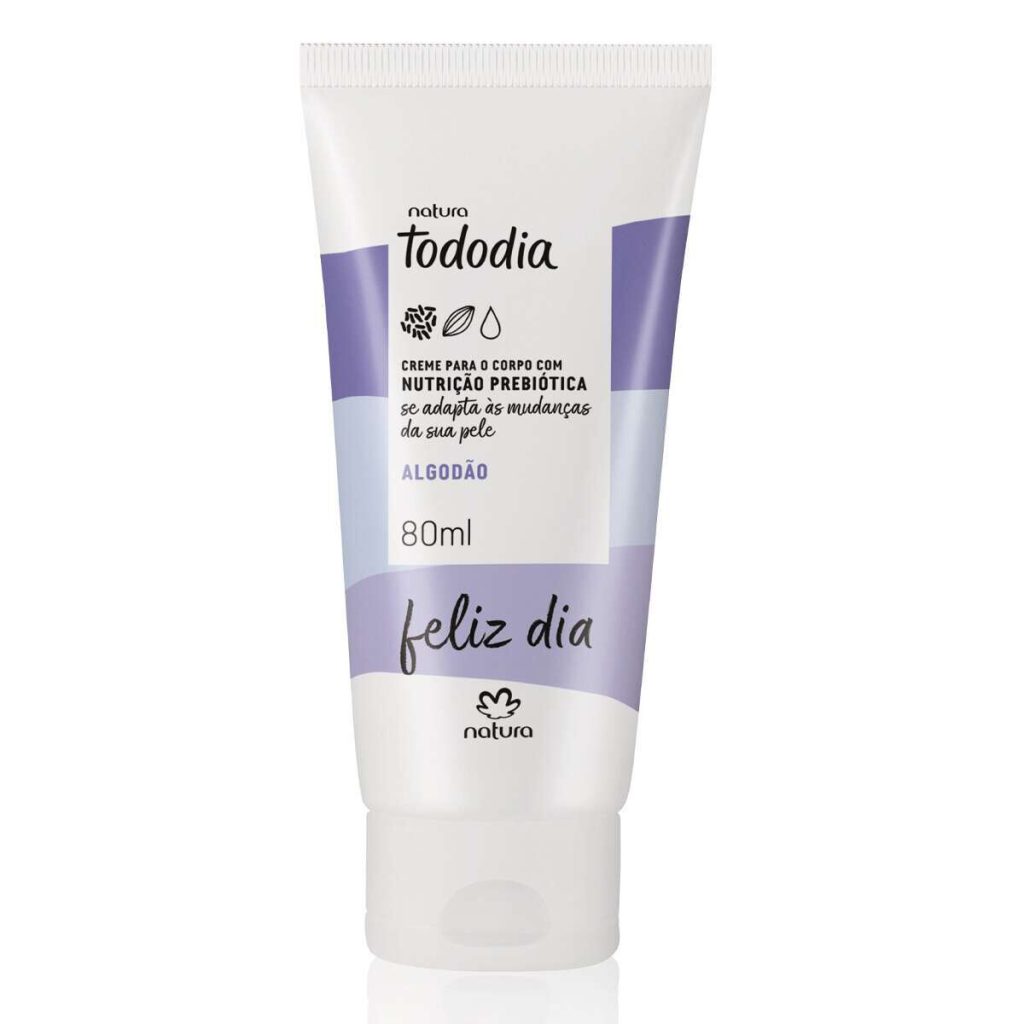 Creme Desodorante Nutritivo para o Corpo Tododia Algodão 80 ml