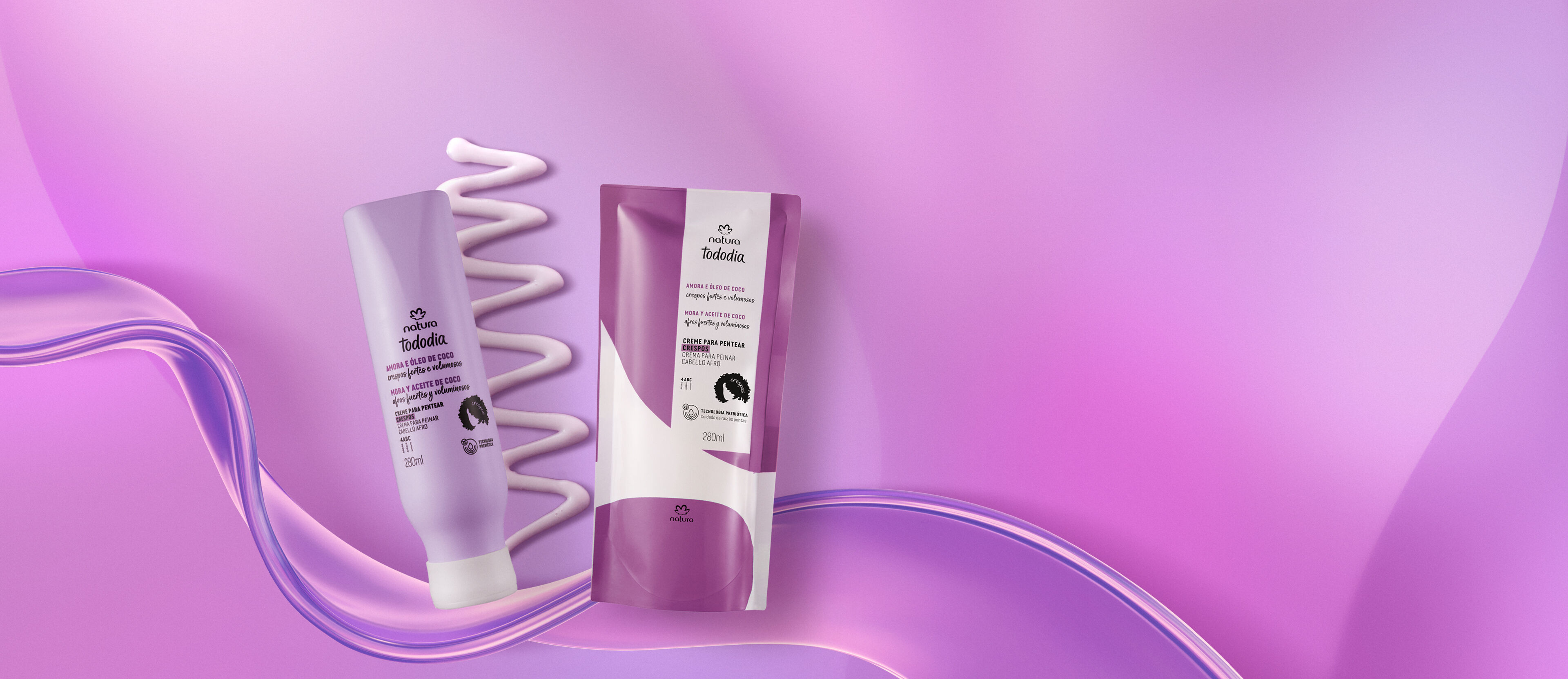 1792037244 627 Kit Creme para Pentear Crespos Tododia Amora e Oleo de