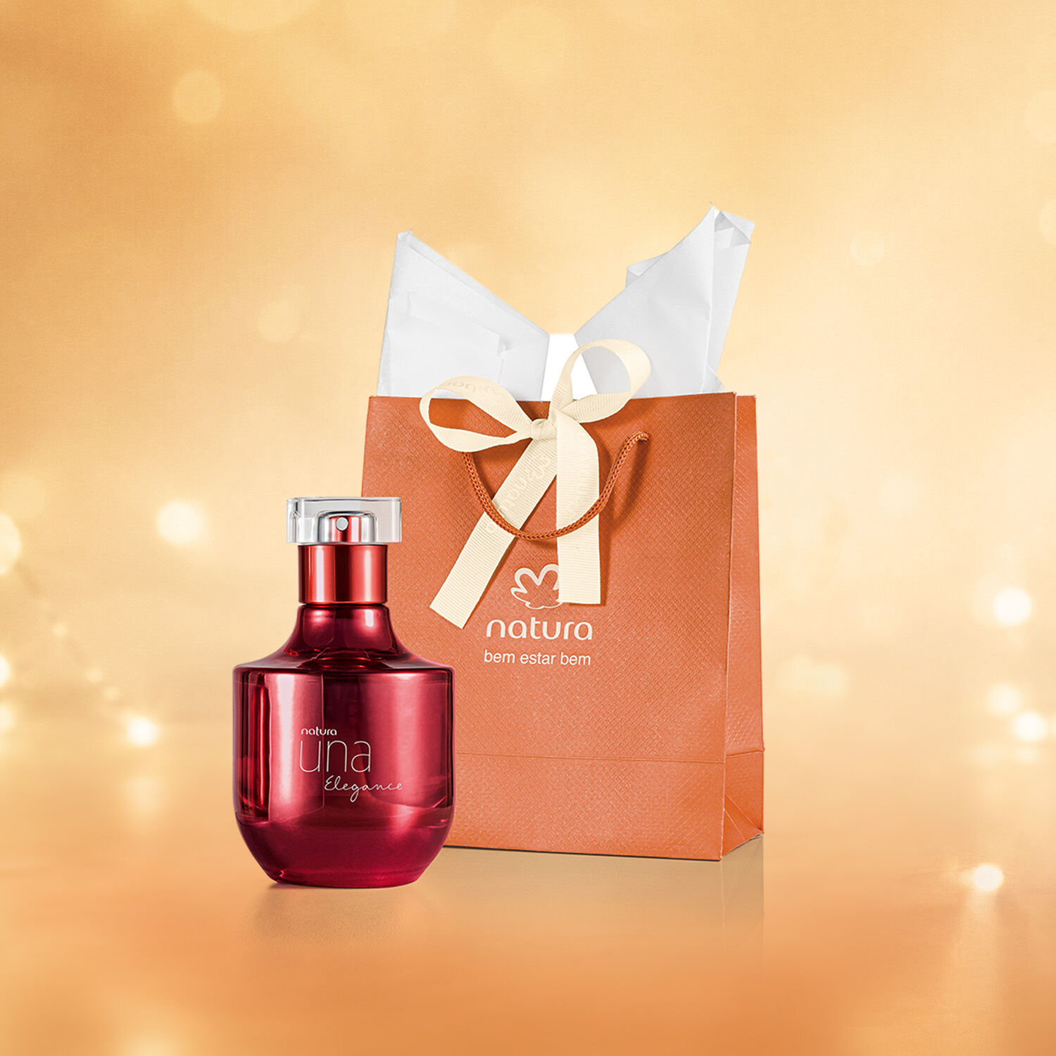 1792126322 951 Presente Natal Deo Parfum Una Elegance 75ml com sacola