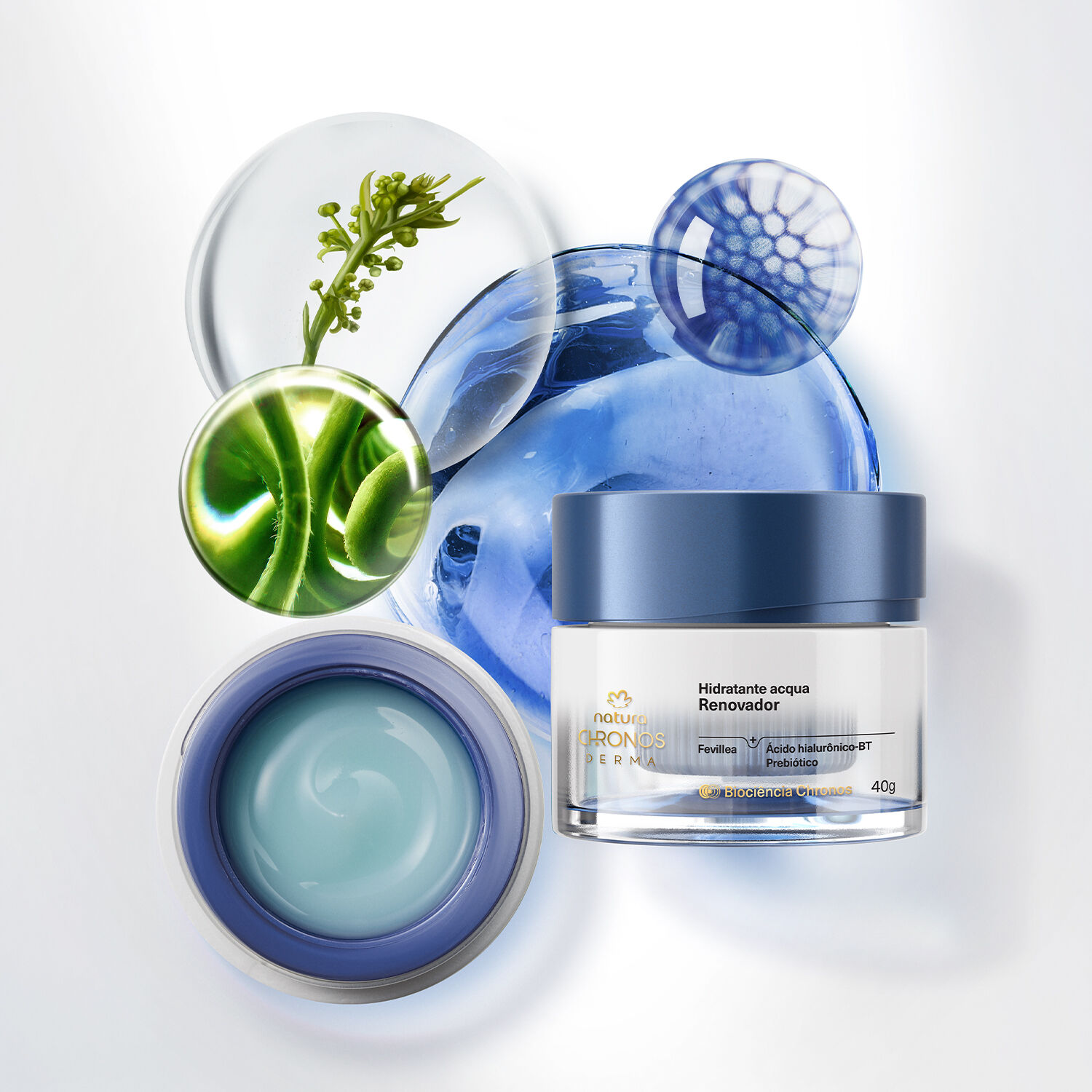 Kit Hidratante Acqua Renovador Chronos Derma com Refil (2 produtos) 4 1792238487 68 Kit Hidratante Acqua Renovador Chronos Derma com Refil 2 produtos