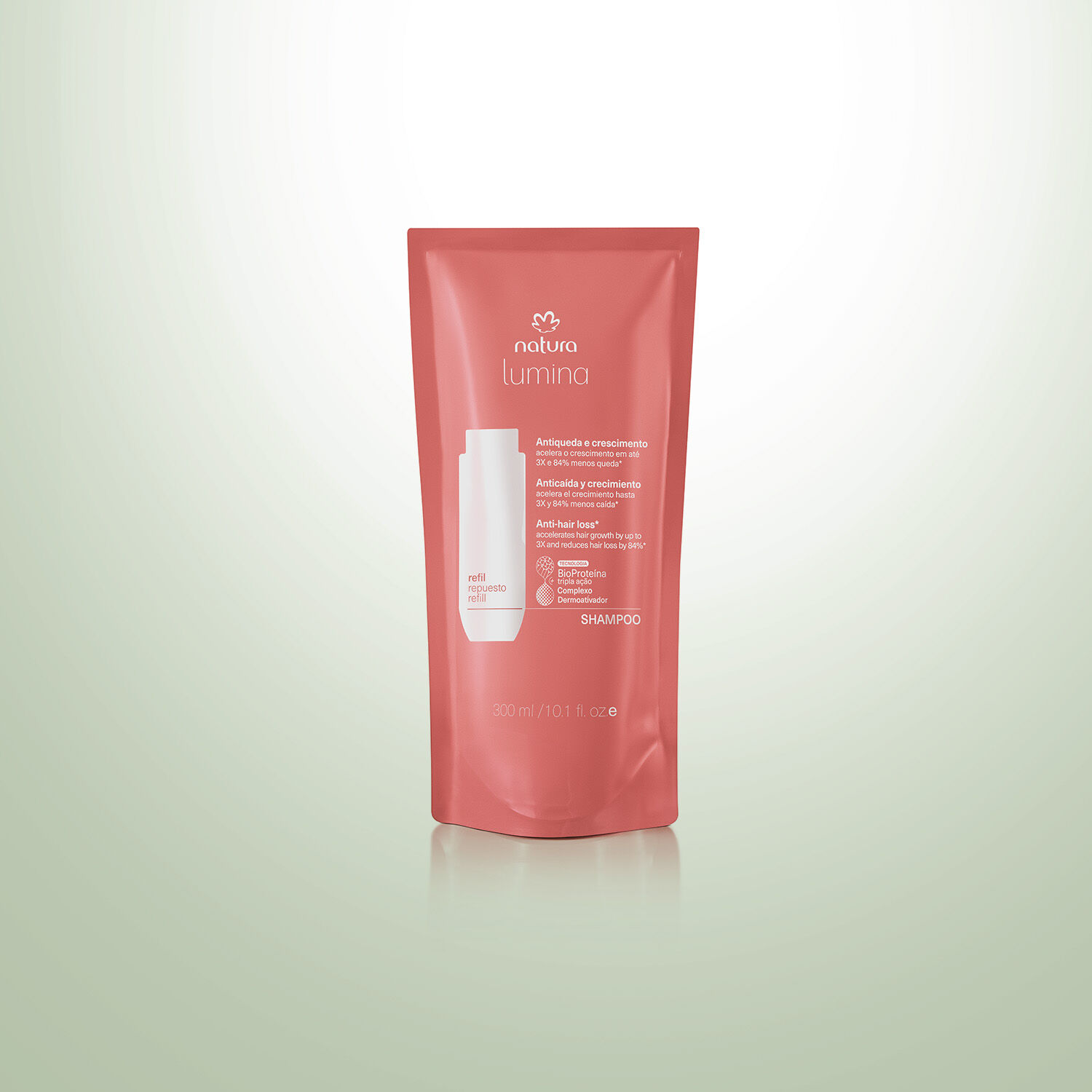 1792541779 142 Refil Shampoo Antiqueda e Crescimento Lumina 300ml