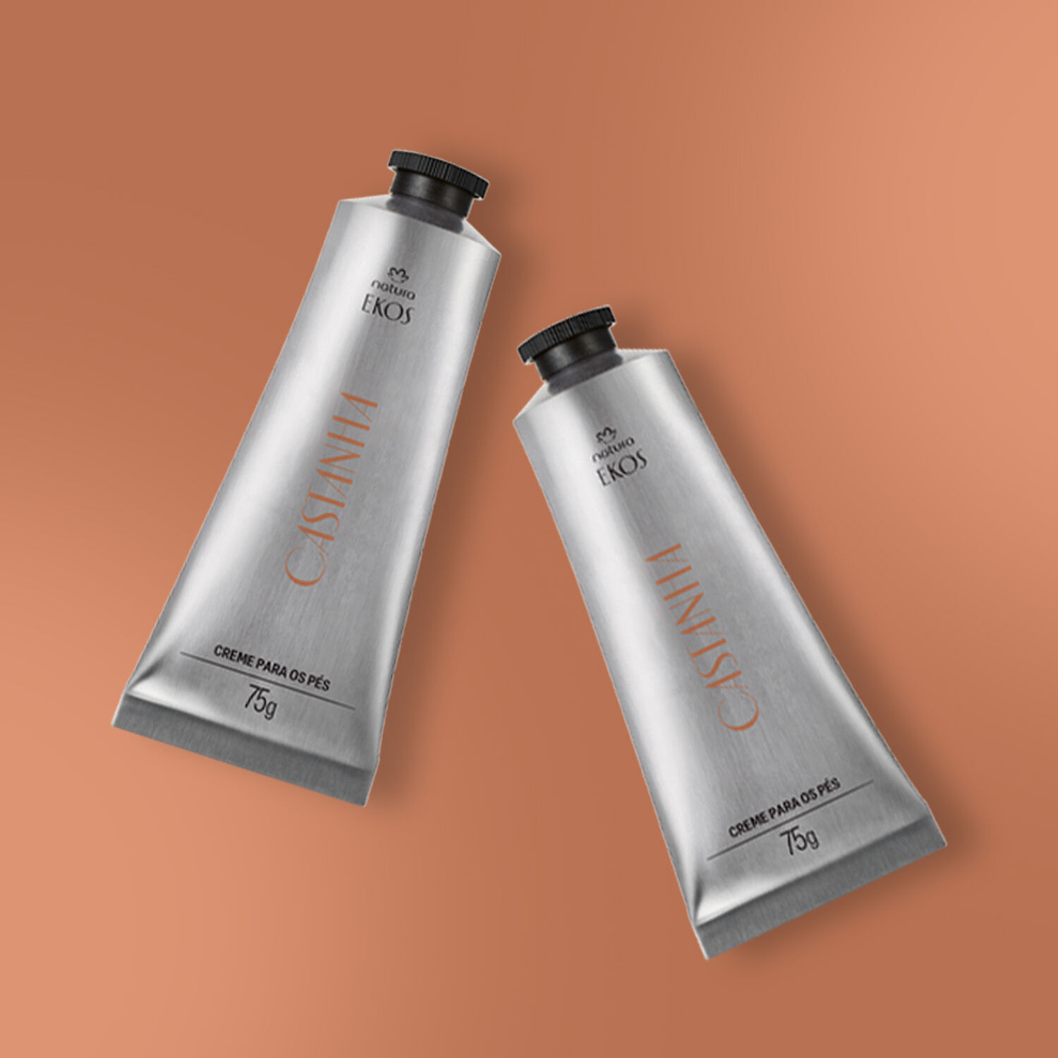 1793232384 154 Kit Creme Hidratante para os Pes Ekos Castanha 2 produtos