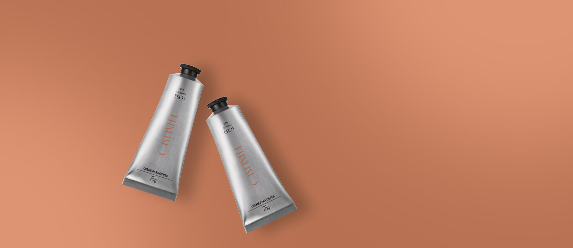 1793232400 Kit Creme Hidratante para os Pes Ekos Castanha 2 produtos