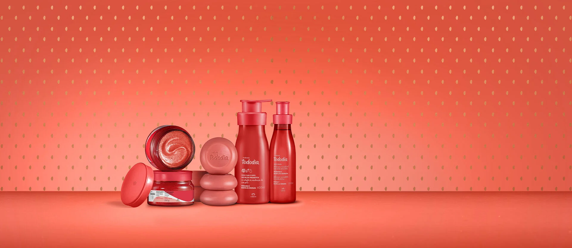 1793245539 635 Kit Tododia Morango e Baunilha Dourada Completo 4 produtos